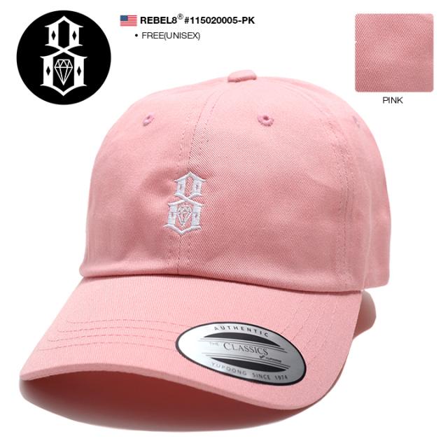 代引き手数料無料 Rebel8 キャップ メンズ レディース 春夏秋冬用 ピンク レベルエイト レベル8 帽子 Cap ローキャップ 浅め ベースボール キャップ おしゃ 超人気の Www Iacymperu Org
