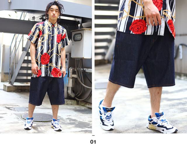 人気第1位 Lrgハーフパンツデニムメンズ春夏用インディゴ 黒大きいサイズエルアールジージーパンgパンゆったり太めパンツバギーパンツ極太おしゃれ 送料無料 Arnabmobility Com