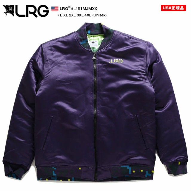 LRG アウター 長袖 ボンバージャケット ブルゾン メンズ 春秋冬用 紫