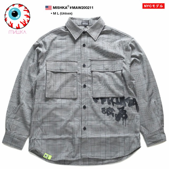 超格安価格 ミシカ Mishka 長袖シャツ B系 メンズ ミシカ ストリート系 黒 M L 大きいサイズ B系 ヒップホップ ストリート系 ファッション ブランド かっこいい おしゃれ チェ Pch ストリート系ルード 8d4a5600 Mmqueue Com