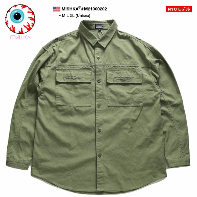 通販超激安 MISHKA 長袖シャツ メンズ レディース 春秋冬用 オリーブ M-XL 大きいサイズ ミシカ シャツジャケット かっこいい の通販はau PAY マーケット - 本格派大人のB系 スポーツ&ストリート|商品ロット HOTSALE