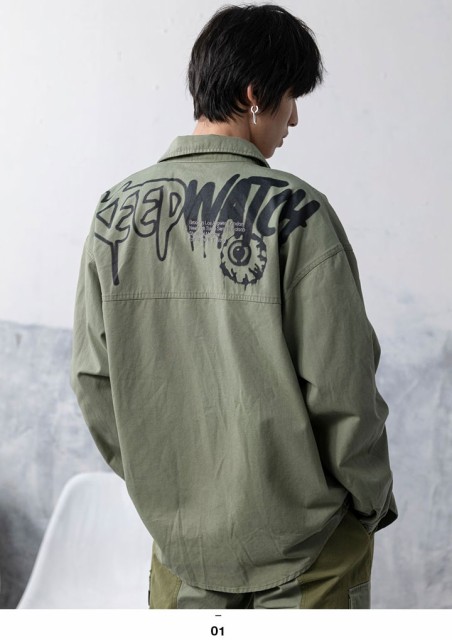 通販超激安 MISHKA 長袖シャツ メンズ レディース 春秋冬用 オリーブ M-XL 大きいサイズ ミシカ シャツジャケット かっこいい の通販はau PAY マーケット - 本格派大人のB系 スポーツ&ストリート|商品ロット HOTSALE