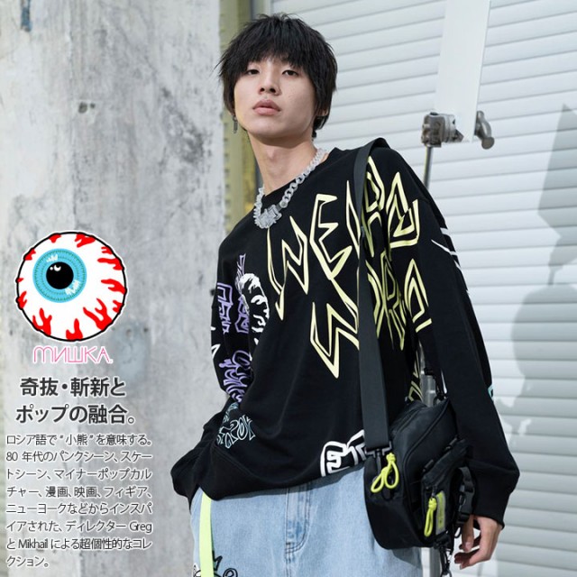 在庫限り Mishka トレーナー ブランド スケボー 長袖 スウェット 裏パイル メンズ レディース