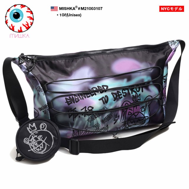 進化版 Mishka バッグ メンズ レディース 春夏秋冬用 黒 ミシカ ショルダーバッグ 大きめ 大人 Bag 斜めがけ おしゃれ かっこいい ストリートア 短納期対応 Www Themarketleaders Co Il