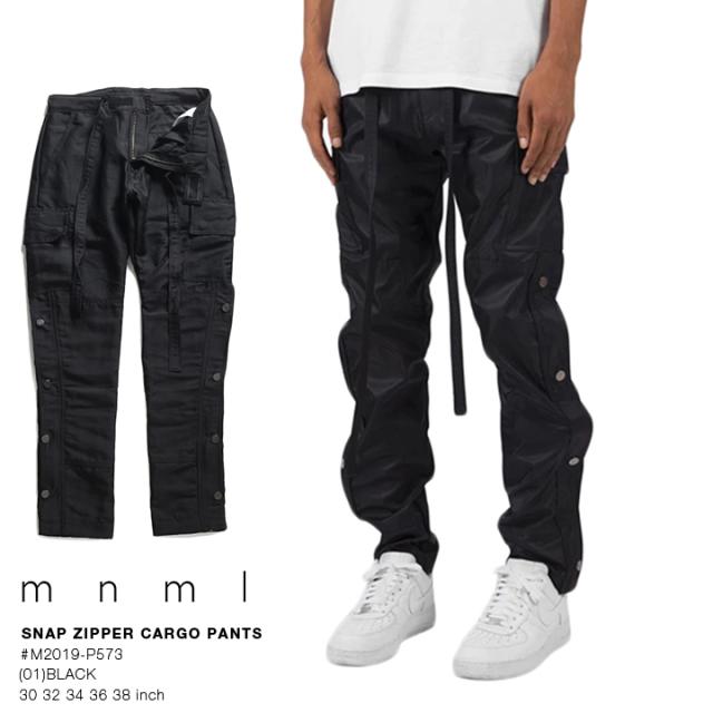 ミニマル Mnml カーゴパンツ ロングパンツ 長ズボン メンズ 黒 B系
