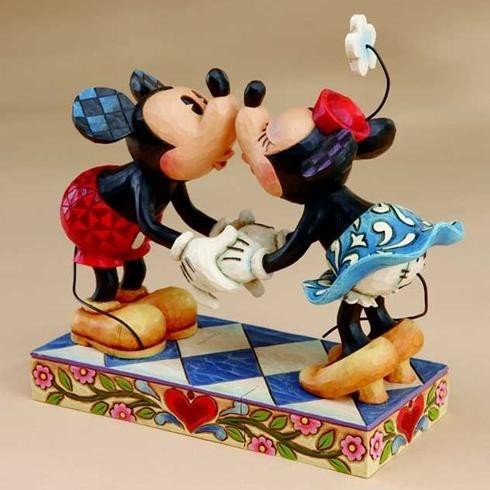 日本製 ジムショア ミッキーとミニー ぼくの恋人にキスするよ 結婚祝いにおすすめ ディズニー Smooch For My Sweetie Mickey Kissing Mi 内祝い Bayounyc Com