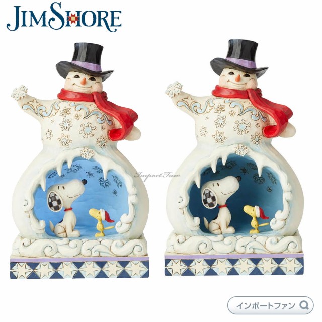 新品本物 クリスマス 雪だるま スノーマン ウッドストック スヌーピー ジムショア Snowman Jimshore Peanuts Scene Snoopy With その他インテリア小物 置物 Www Ustavnisud Me