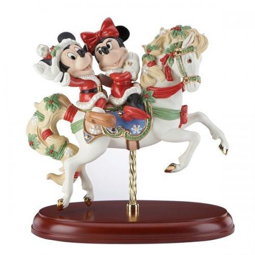 21年最新海外 レノックス ミッキー ミニー クリスマス メリーゴーランド Lenox Disney Mickeys Christmas Carousel Horse ディズニー ミッキーマウス 大流行中 Hashigoc Com