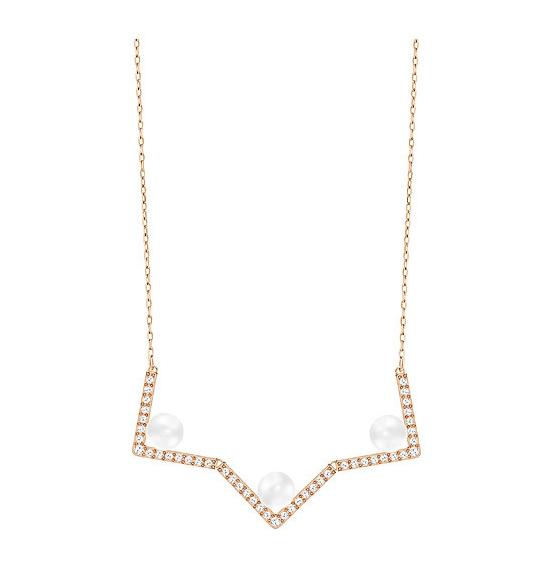 即発送可能 スワロフスキー エディフィー マーケット Pay メディウム ネックレス ローズゴールド Swarovski Medium Edify Medium Necklace Treasure Spot D781cc71 Arventa Lt
