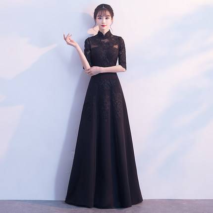 パーティードレス ロング丈 結婚式 パーティードレス 袖あり 大きいサイズ ロング パーティードレス 結婚式 黒レース ワンピース レース の通販はau Pay マーケット Marmelo Sunnyday 商品ロットナンバー