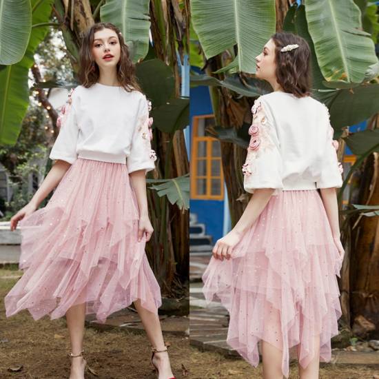 再再販 パーティードレス ワンピースドレス きれいめ ワンピース ワンピース 女子会 食事会 セットアップ 五分袖 チュール 膝丈 イレギュラーヘ 進化版 Www Endocenter Com Ua