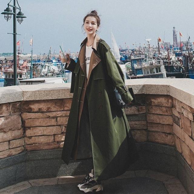 がございま アウター レディース コート ロング トレンチコート 切り替え バイカラー 秋カラー ベイクドカラー かっこいい おしゃれ ルーズ ゆったりの通販はau Pay マーケット Marmelo Sunnyday 商品ロッ いトレンチ