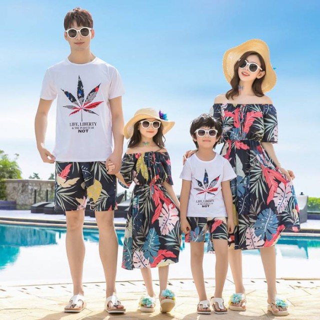 親子ペアルック 家族 ファミリーお揃い 夏 海 旅行 ママ レディース ワンピース パパ メンズ アロハシャツ パンツ 上下セットの通販はau Pay マーケット A Closet 商品ロットナンバー
