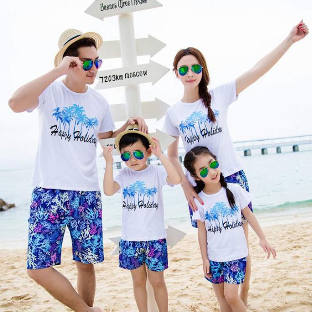 キッズ 親子ペア ルック 親子お揃い お揃いコーデ 親子ペアルック 家族ペアルック お揃い カップル Tシャツ パンツ 上下セット 夏 海 の通販はau Wowma ワウマ A Closet 商品ロットナンバー