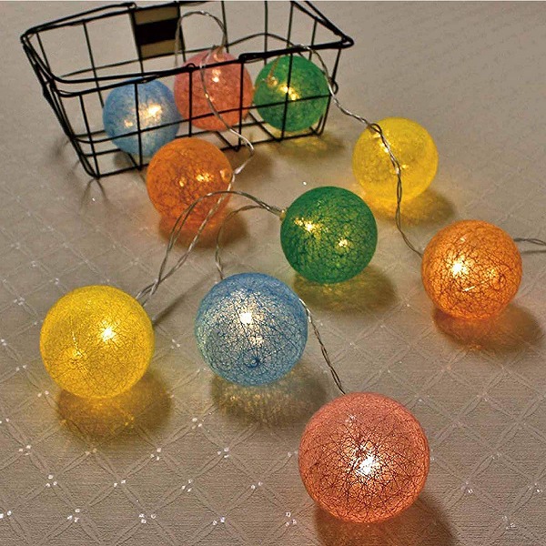 Ledイルミネーション Led 電池式 イルミネーションライト スイッチライト コットンボール 01 丸和貿易