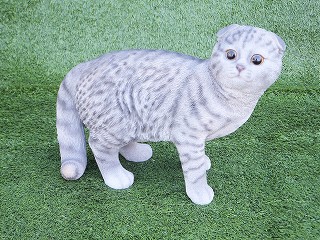 オンラインストア限定 ガーデンオーナメント スコティッシュフォールド 猫 リアル 置物 庭 かわいい 動物 本物そっくり オブジェ おしゃれ ガーデニング 外国 人気ブランド Centrodeladultomayor Com Uy