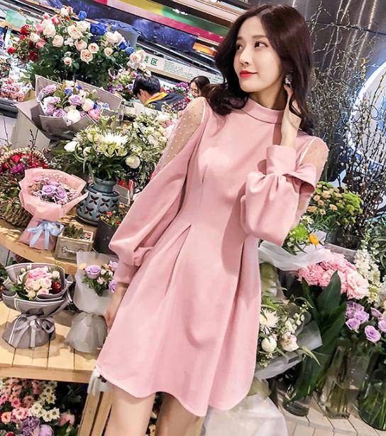 21年春夏再販 即納 ワンピース パーティードレス シースルー レース ドット柄 フレア ミニ丈 フェミニン オルチャン 韓国 ファッション おしゃれ フ Saleアイテム Conetica Com Mx