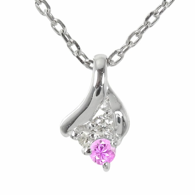 SALEHOT ネックレス PAY マーケット - ジュエリー工房 alma au PAY マーケット店|商品ロットナン トリロジー ネックレス ピンクサファイア k18ホワイトゴールド ペンダント レディースの通販はau 最安値高品質
