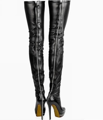 再入荷 レザーサイハイブーツ 革 レディース レザー ハイヒール 大きいサイズもあります 22 5 26 5 ヒール高さ15cm 高級ブランド 海外最新 Iacymperu Org