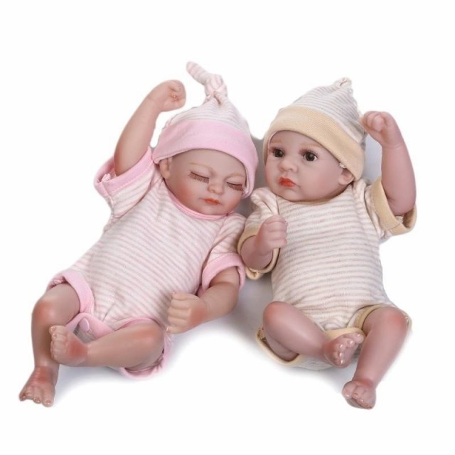 50 Off リボーンドール フルシリコンビニール リアル赤ちゃん人形 ミニサイズ25cm 入浴可能 かわいいベビー人形 双子ちゃんセット 予約販売品 Olsonesq Com