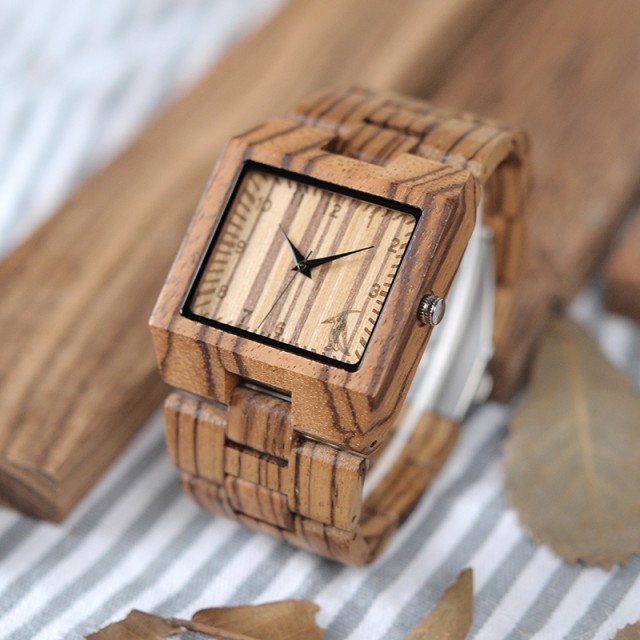 デザインウ ボボバード Chinaの通販はau PAY マーケット - プレイワン au PAY マーケット店｜商品ロットナンバー： 時計 竹 木製 男性腕時計トップ高級ブランド長方形デザインウッドバンド腕時計 L24 Zebra Wood しておりま