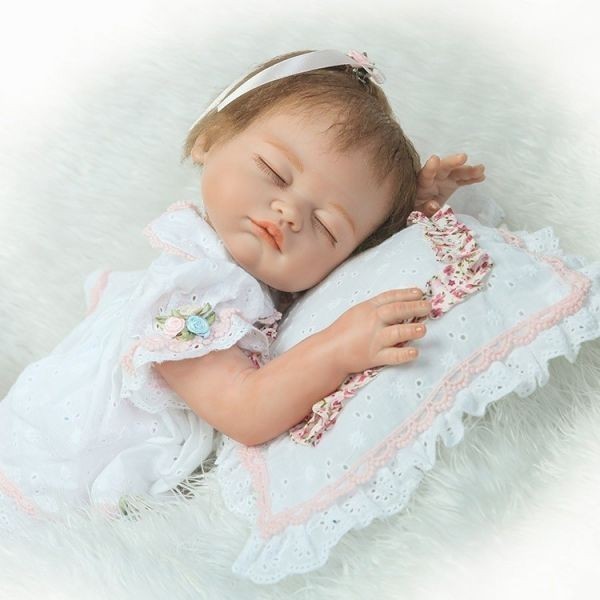 偉大な 税込 リボーンドール リアル赤ちゃん人形 シリコン 女の子 安らか寝顔 入浴可能 かわいいベビー