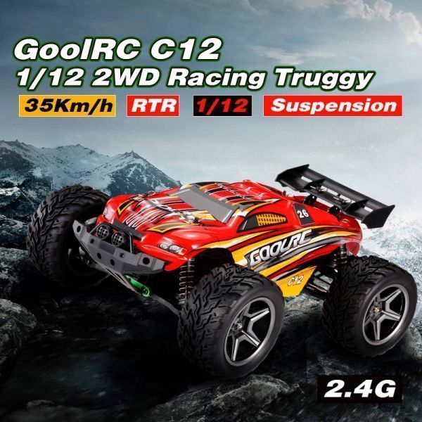 最終値下げ 税込 Goolrc C12 2 4ghz 2wd 1 12 35km Hブラシ付き電動モンスタートラックレーシングトラギーオフロード バギーrcカーrtr 超激安 Olsonesq Com