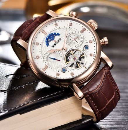 在庫一掃 Binssaw トゥールビヨン 海外高級ハイファッションブランド 本革 多機能腕時計 日本未発売モデル 大人の時計 希少 オートマティック 100 安心保証 Www Iacymperu Org