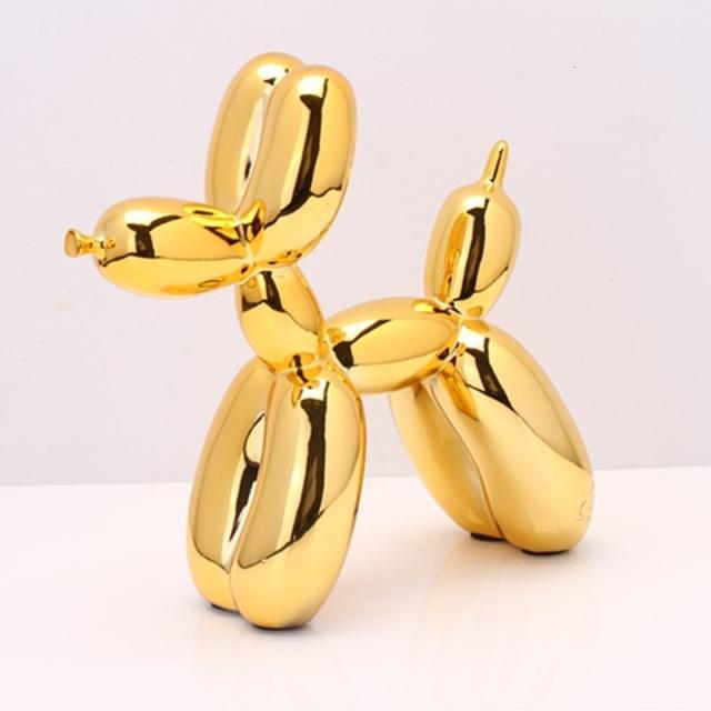 再値下げ アメリカンアート樹脂クラフトジェフクーンズバルーン犬置物像メッキバルーン犬ホームデコレーションバ Gold 17cm7cm17cm 爆売り Farmerscentre Com Ng