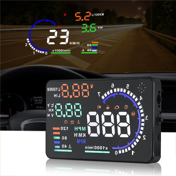 ヘッドアップディスプレイ Hud A8 Obd2 大画面 車載スピードメーター ハイブリッド車対応 時速をフロントガラスに反射 過速度の通販はau Pay マーケット プレイワン Au Pay マーケット店 商品ロットナンバー