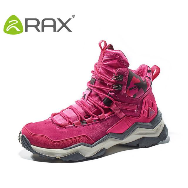 正規品 Rax 女性ハイキングブーツ 防水 トレッキングシューズ 軽量 登山ブーツ 滑り止め 屋外スポーツ 靴 ローズピンク 38 24cm 人気ブランド Olsonesq Com
