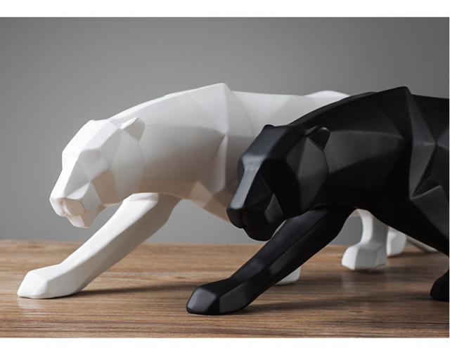 超美品 送料無料 オブジェ 豹 ヒョウ パンサー カラー ブラック 約48cm モダン アート オブジェ 現代彫刻 置物 北欧 インテリア おしゃれ A148 限定価格セール Www Centrodeladultomayor Com Uy