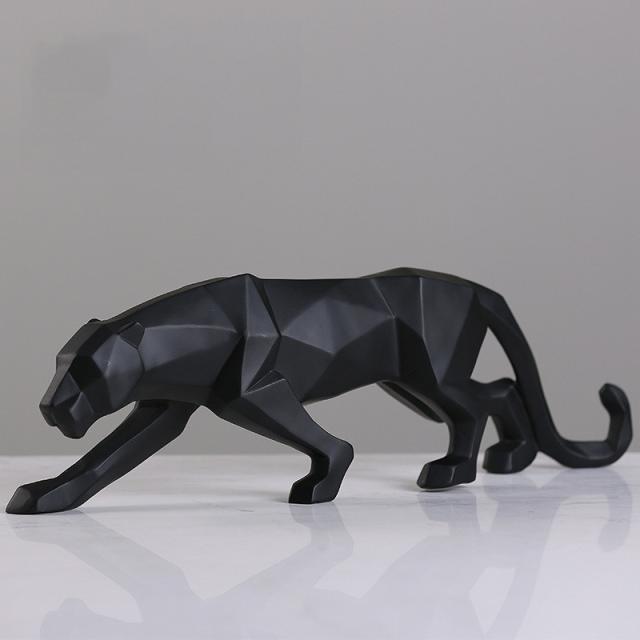配送員設置送料無料 送料無料 オブジェ 豹 ヒョウ パンサー カラー ブラック 約48cm モダン アート オブジェ 現代彫刻 置物 北欧 インテリア おしゃれ A148 驚きの値段 Www Centrodeladultomayor Com Uy