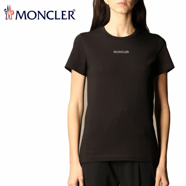 送料無料!!L25 MONCLER モンクレール 8C7A610 829FB ブラック ロゴ 半袖 Tシャツ