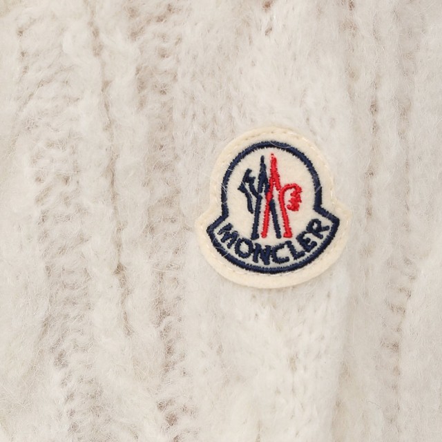 送料無料!!33 MONCLER モンクレール ホワイト 9C00008 M1211 クルーネック アルパカ混合 セーターの通販はau PAY