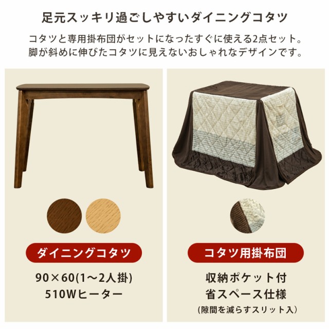 好評定番 ダイニングコタツ掛布団セット90x60 PAY マーケット - 温洗通販|商品ロットナンバー KT-D90 ブラウン(BR) ◆90×60cm長方形のダイニングコタツ薄掛けタイプの掛布団のお得な2点セットの通販はau 国内全数検品