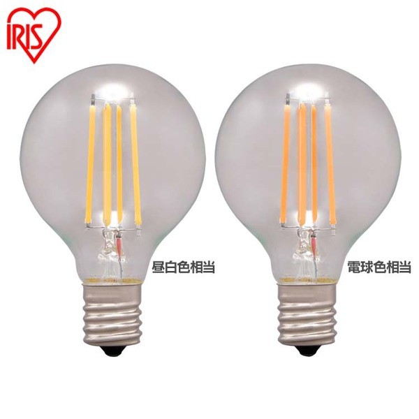 Ledフィラメント電球 ミニボール球 E17 40w相当 440lm 昼白色相当 電球色相当 Ldg4n G E17 Fc Ldg4l G E17 Fc 全2色 アイリスオーヤマの通販はau Pay マーケット 暮らし健康ネット館 商品ロットナンバー Ledフィラメント電球 ミニボール球 E17 40w相当 440lm 昼白色相当 電球色相当 Ldg4n G E17 Fc Ldg4l G E17 Fc 全2色 アイリスオーヤマの通販はau Pay マーケット 暮らし健康ネット館 商品ロットナンバー