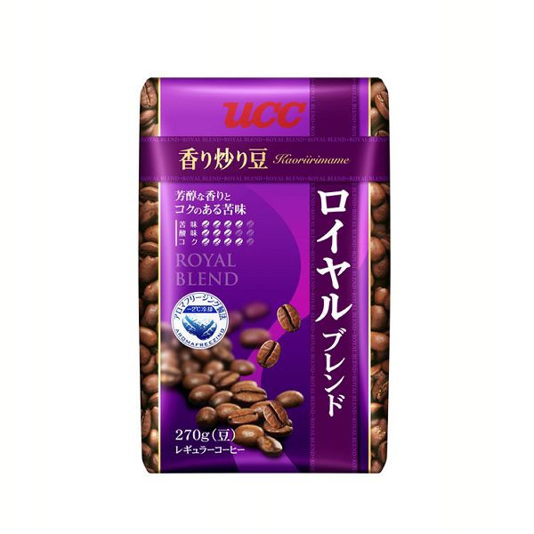 Ucc 香り炒り豆 ロイヤルブレンド 270g コーヒー コーヒー豆 国内正規品 ペーパードリップ 粉 レギュラーコーヒー 上島珈琲