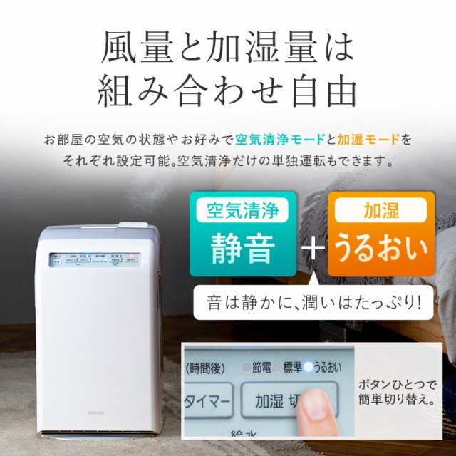 特別大特価﹛ 空気清浄機 ウイルス ウイルス対策 花粉の通販はau PAY マーケット - 暮らし健康ネット館|商品ロットナンバー:468652095 加湿機 空気清浄器 加湿空気清浄機 10畳 HXF-C25-W アイリスオーヤマ 高品質特価