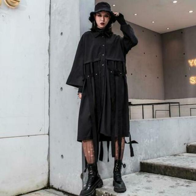 今月限定 特別大特価 モード系 アウター ジャケット コート ミモレ丈 ハイウエスト 大人きれいめ 病み可愛い 黒コーデ 原宿系 代 30代 全日本送料無料 Farmerscentre Com Ng