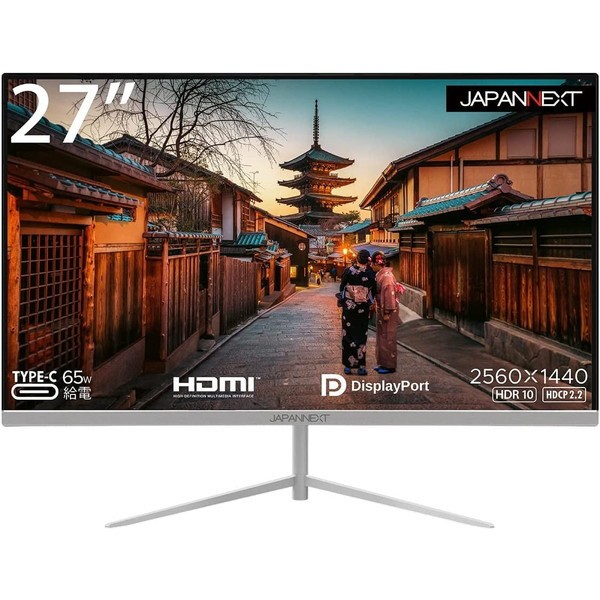 JAPANNEXT JN-T27WQHD-C65W [27型 ワイド液晶ディスプレイ]