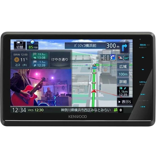 KENWOOD MDV-S809F 彩速ナビ [8V型 AVナビゲーション 地上デジタルTVチューナー Bluetooth内蔵]