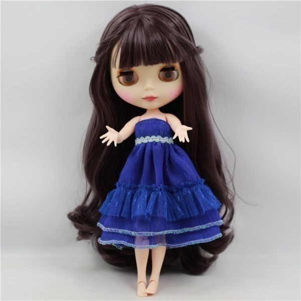 第1位獲得 新品 1 6ドール ブライス風カスタムドール ブラックロングヘア ハンドパーツ付き No6 超歓迎 Olsonesq Com