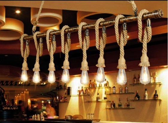 激安ブランド 麻 ロープ ペンダントライト 吊り下げ ヴィンテージ インテリア 装飾 天井 照明器具 ランプ オシャレ カフェ 人気ショップが最安値挑戦 Olsonesq Com