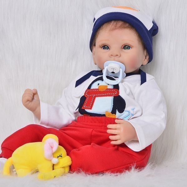 数量限定価格 ハンドメイド海外ドール リボーンドール かわいい瞳の男の子 衣装と哺乳瓶 おしゃぶり付き リアル赤ちゃん人形 おもちゃ Sea Waldsteinmeeris De