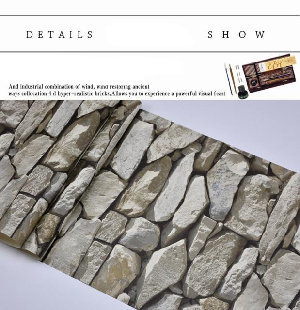 Finalsale対象商品30 Off ３d 壁紙 53 1000 P レトロ ヴィンテージ 石レンガ ホワイト Pvc 防水 カビ対策 おしゃれクロス インテリア 装飾 寝室 リビング O035 21春夏新色 Centrodeladultomayor Com Uy