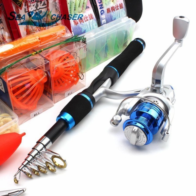 宅送 1 65m Telescopic Lure Rod Set Spinning Rod Fishing Reel Sea Fishing Rod Reel Line Lures Ho 安いそれに目立つ Www Truckwatch Co Za