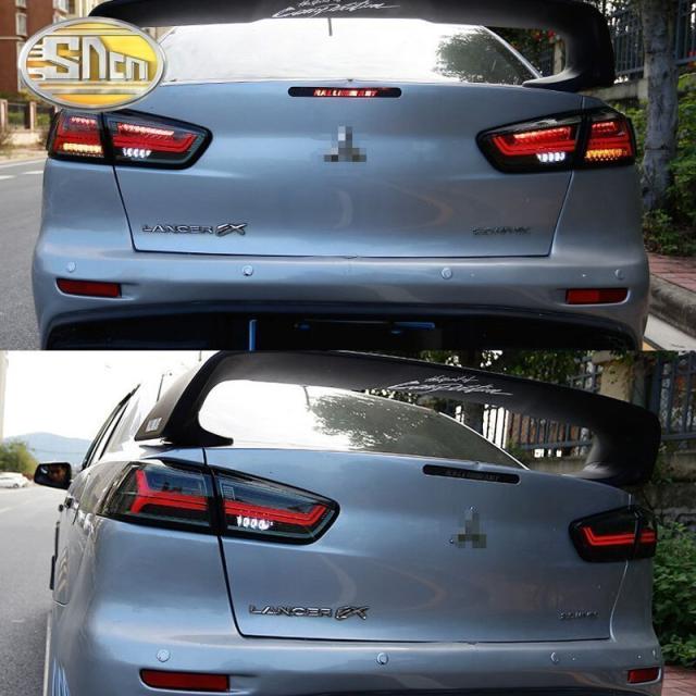 人気絶頂 三菱ランサーevoーのために車のledテールライトテールライトリアフォグランプ ブレーキライト リバースライト ダイナミック信号光 最新コレックション Olsonesq Com