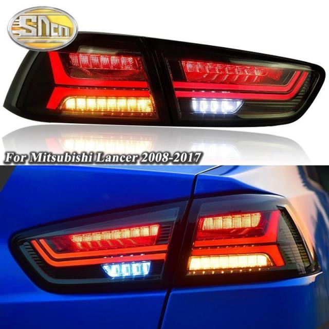 人気絶頂 三菱ランサーevoーのために車のledテールライトテールライトリアフォグランプ ブレーキライト リバースライト ダイナミック信号光 最新コレックション Olsonesq Com