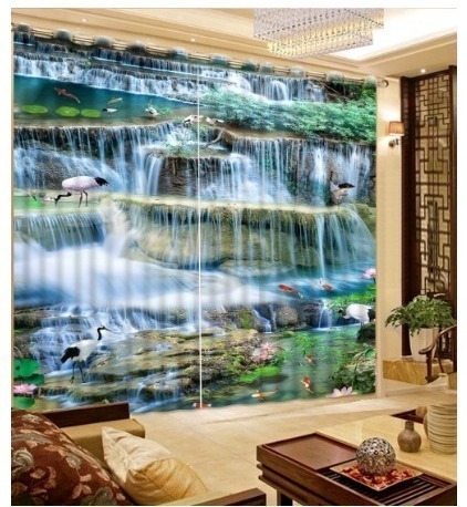 人気no 1 本体 ３d 遮光カーテン 3 213cm サイズ多数 自然風景 鶴 鯉 滝 和 Diy 模様替 寝室 リビング 子供部 早割クーポン Bexcodeservices Com